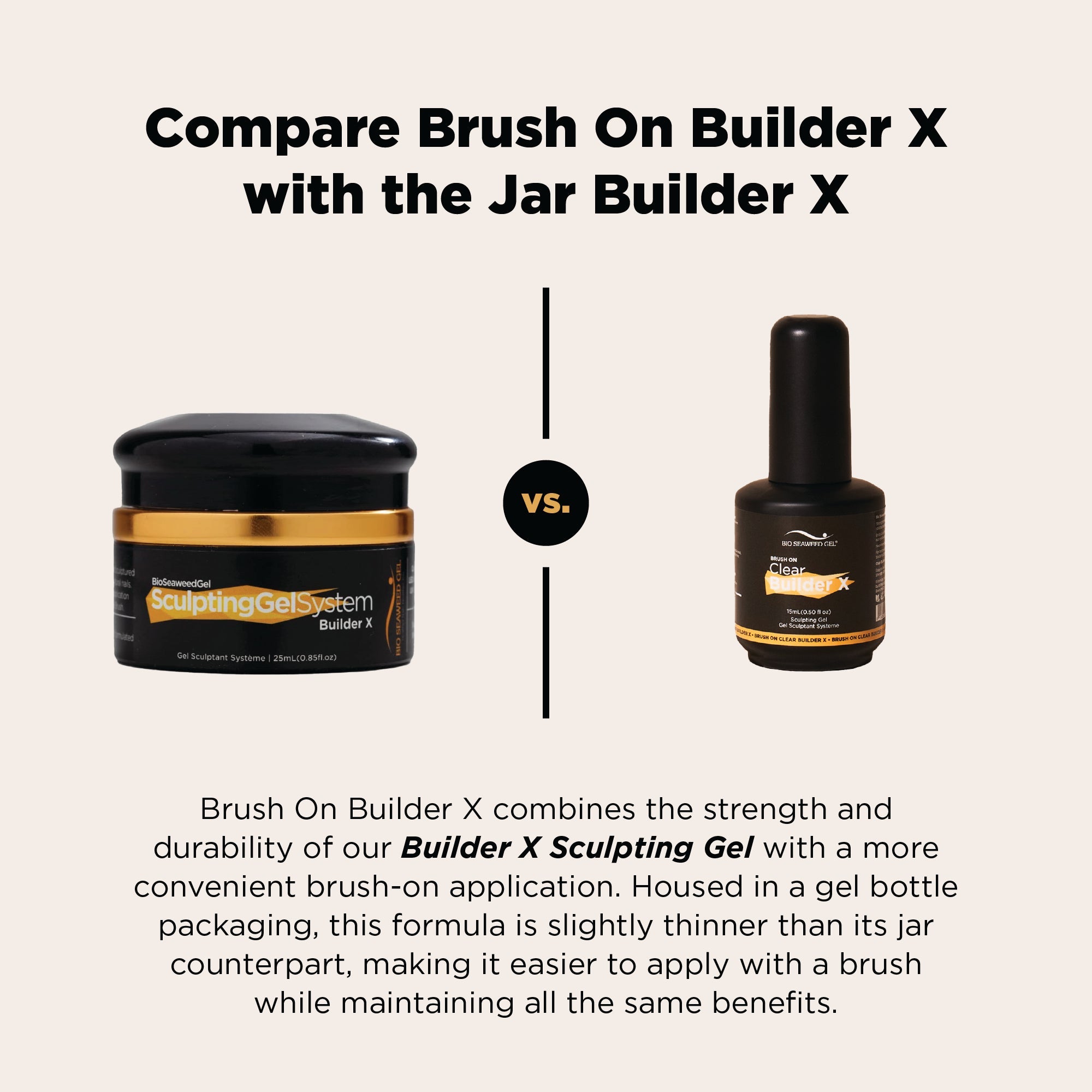 Brush On Builder X - Bio Seaweed Gel USA