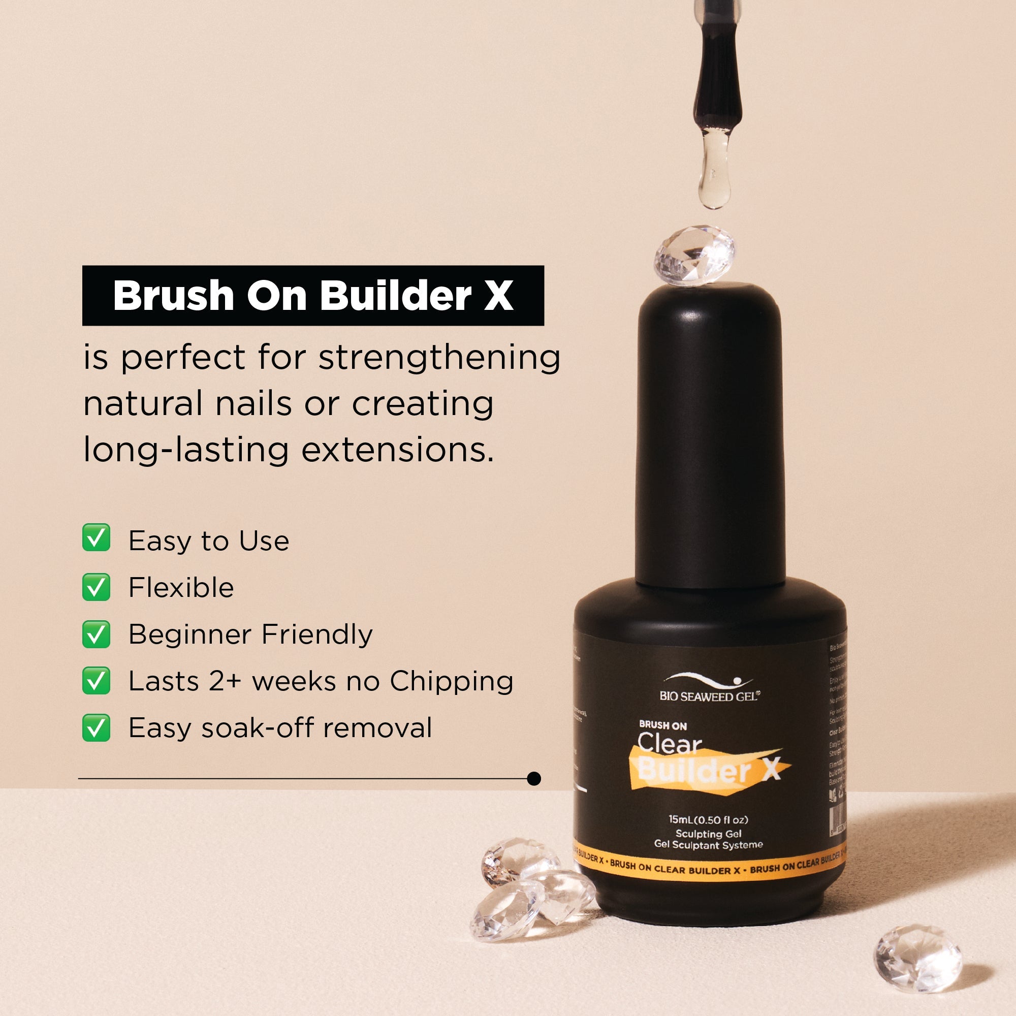 Brush On Builder X - Bio Seaweed Gel USA