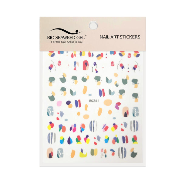 Abstract Nail Art Stickers - Bio Seaweed Gel USA