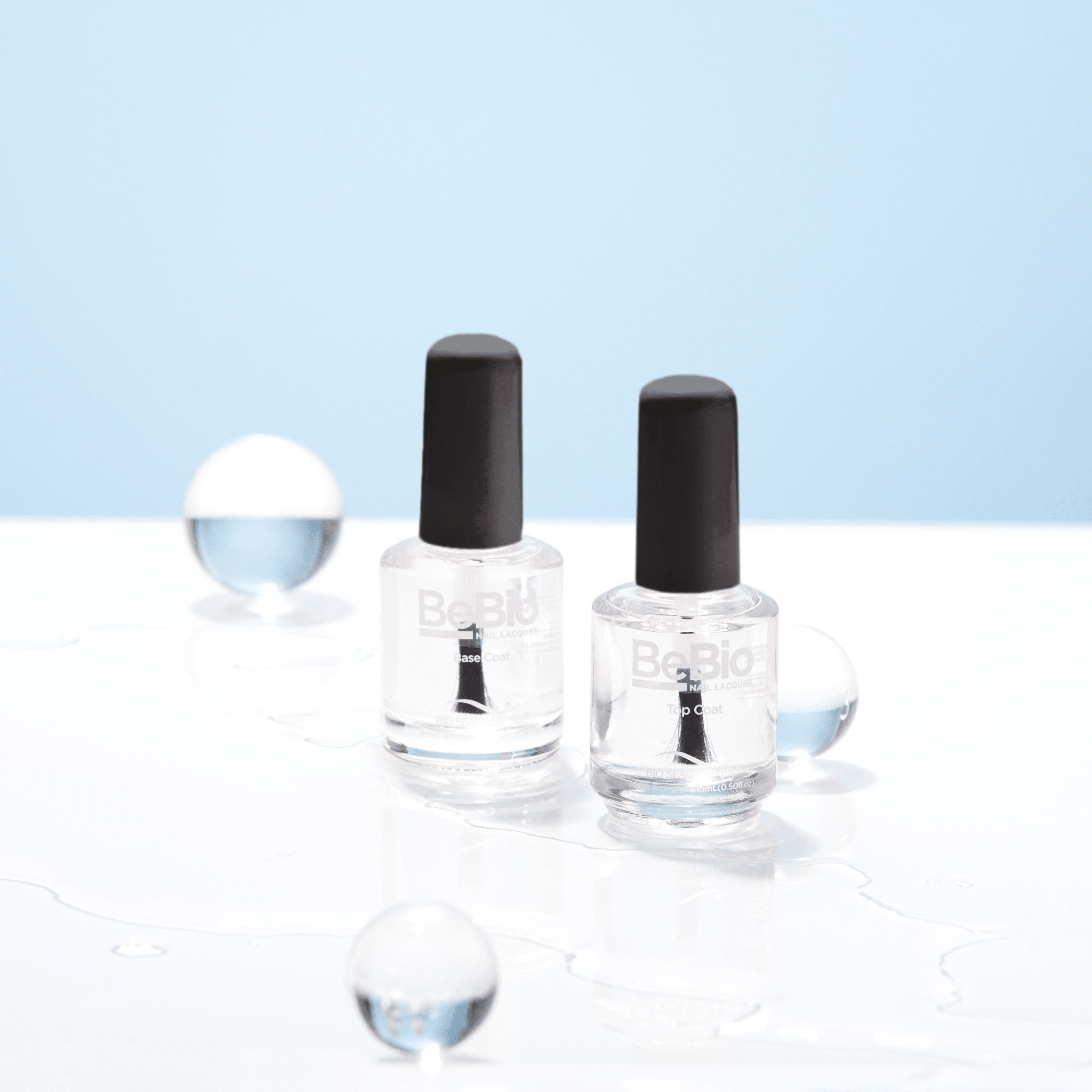 BeBio Nail Lacquer Base or Top - Bio Seaweed Gel USA