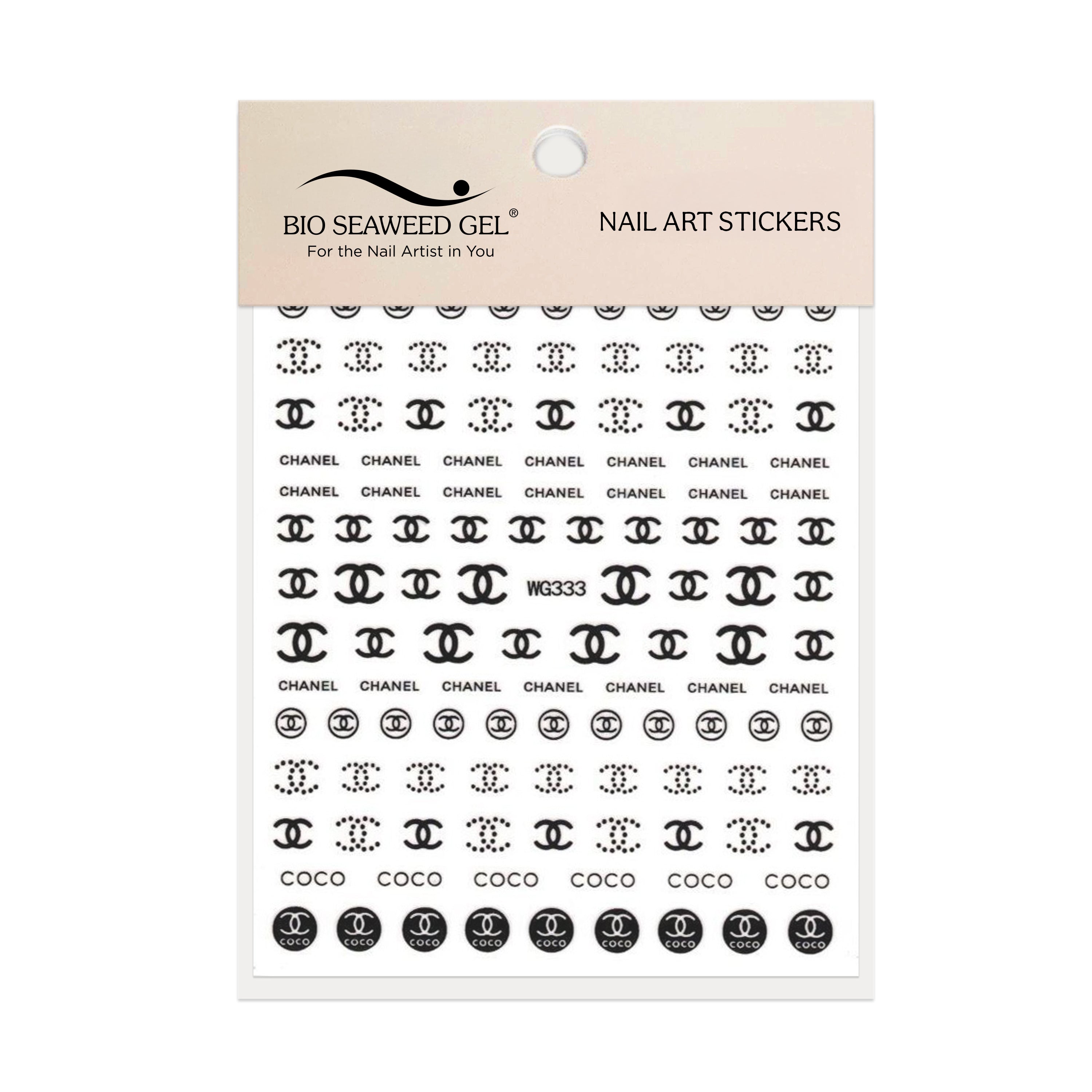 Coco Love Nail Art Stickers - Bio Seaweed Gel USA