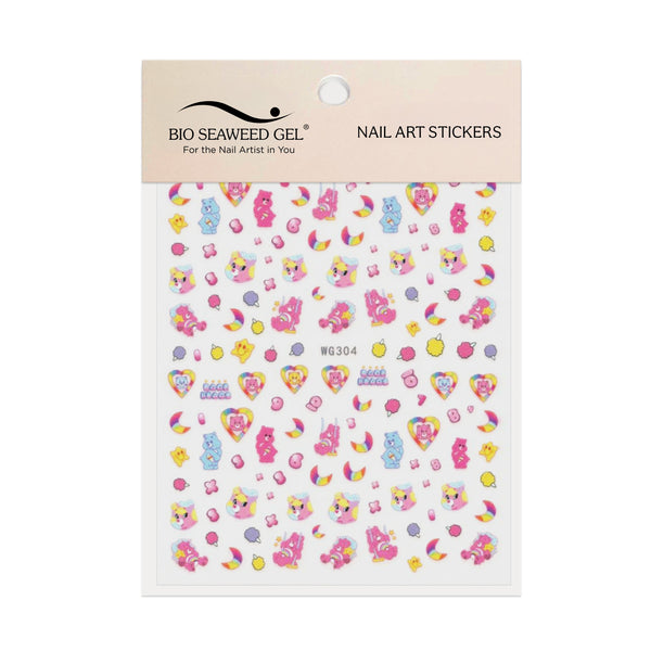 Cute Bears Nail Art Stickers - Bio Seaweed Gel USA