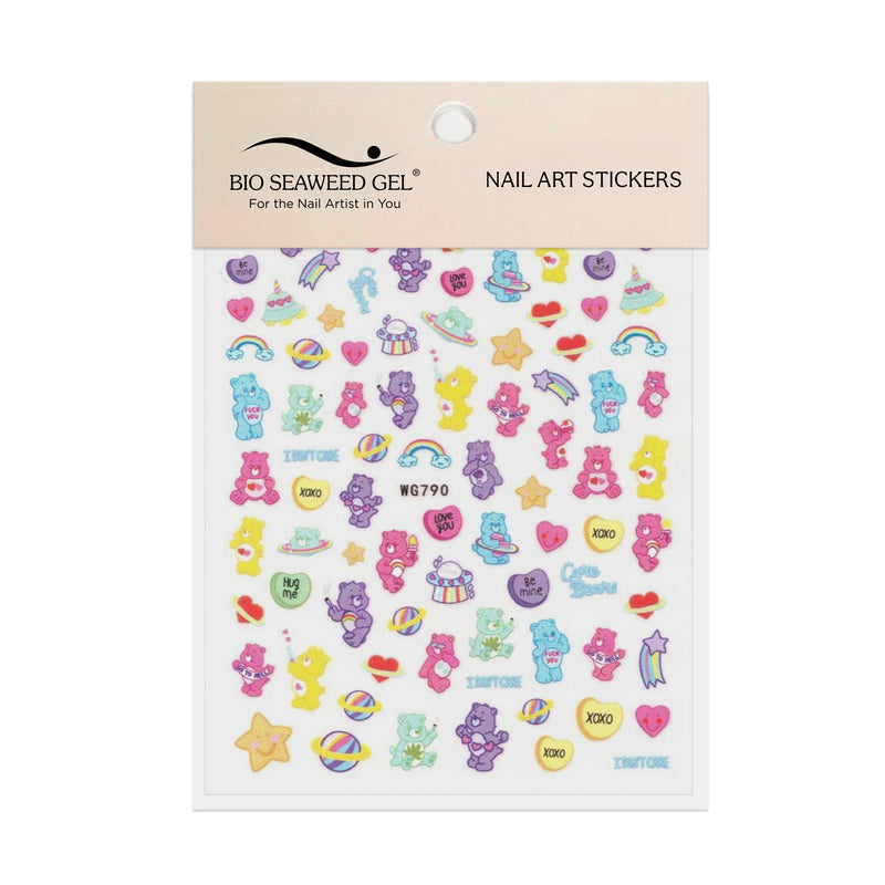 Cute Bears Nail Art Stickers - Bio Seaweed Gel USA