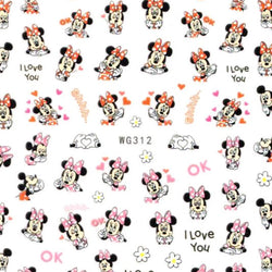 Cute Classic Mouse Nail Art Stickers - Bio Seaweed Gel USA