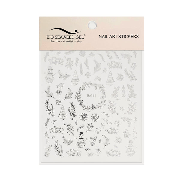 Holiday Nail Art Stickers - Bio Seaweed Gel USA