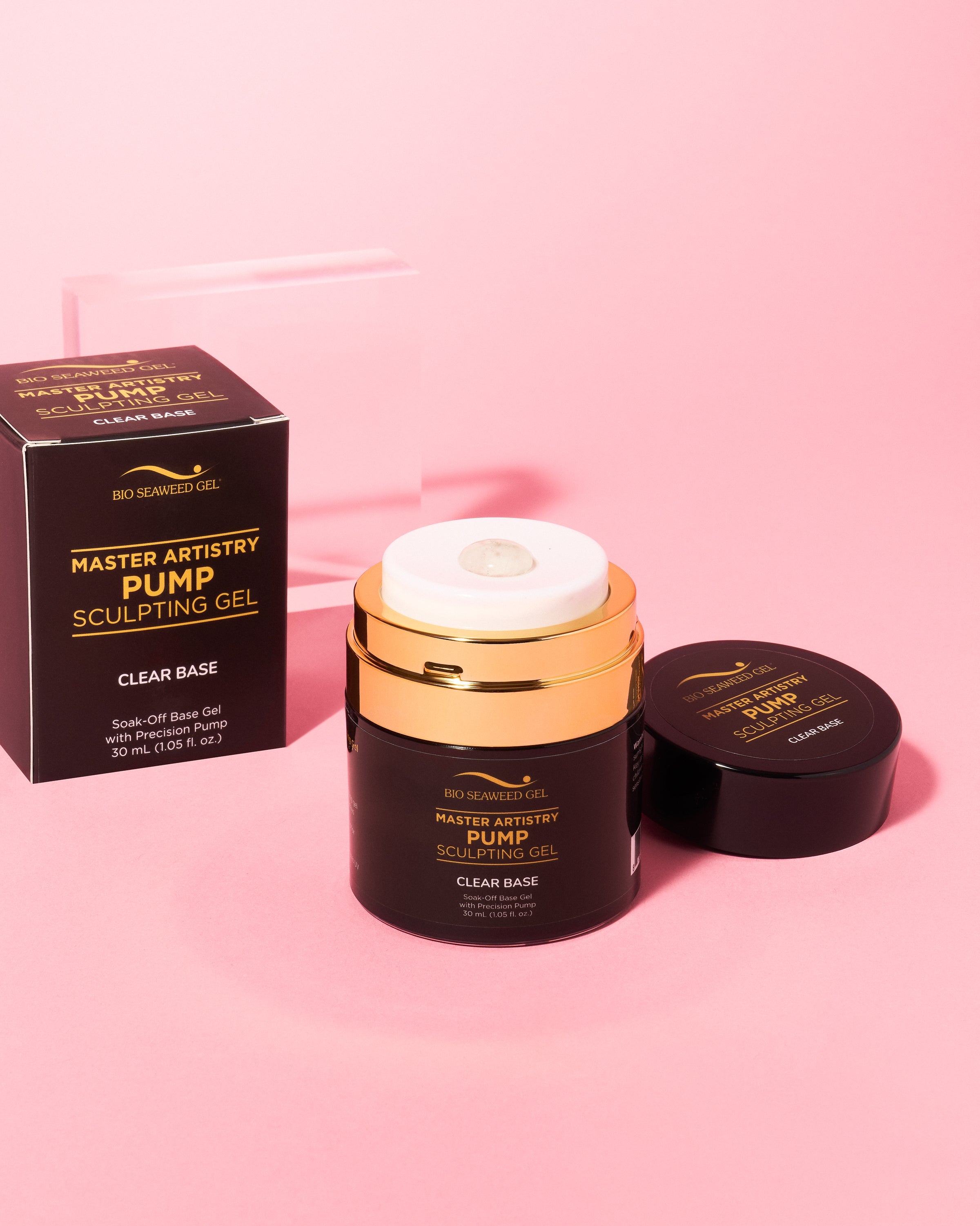 Master Artistry Pump Clear Base Sculpting Gel - Bio Seaweed Gel USA