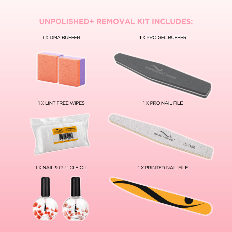 UNPOLISHED+ Removal Kit - Bio Seaweed Gel USA